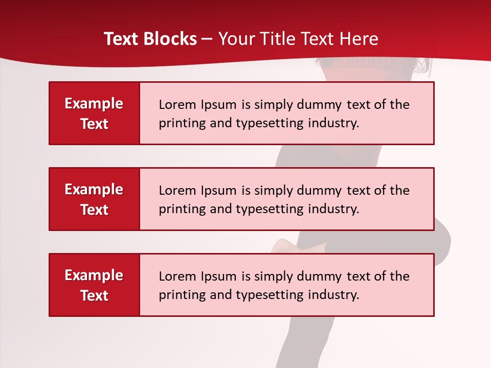 Modern Woman Performance PowerPoint Template