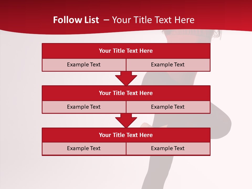 Modern Woman Performance PowerPoint Template
