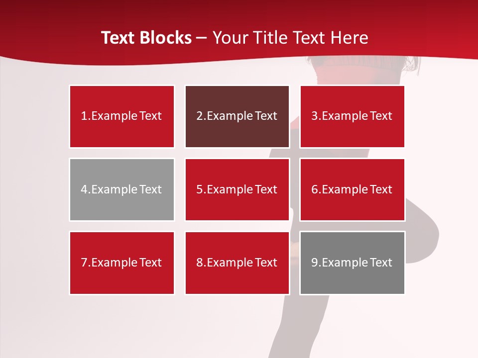 Modern Woman Performance PowerPoint Template