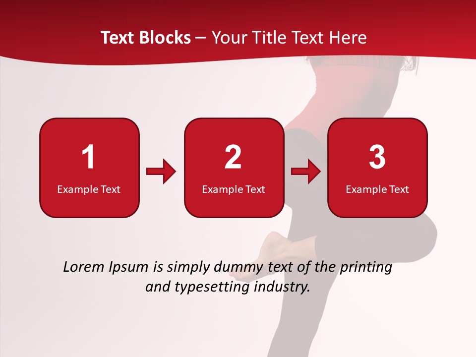 Modern Woman Performance PowerPoint Template