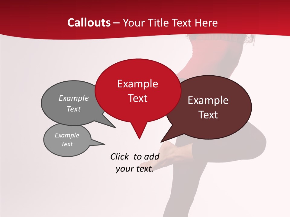 Modern Woman Performance PowerPoint Template