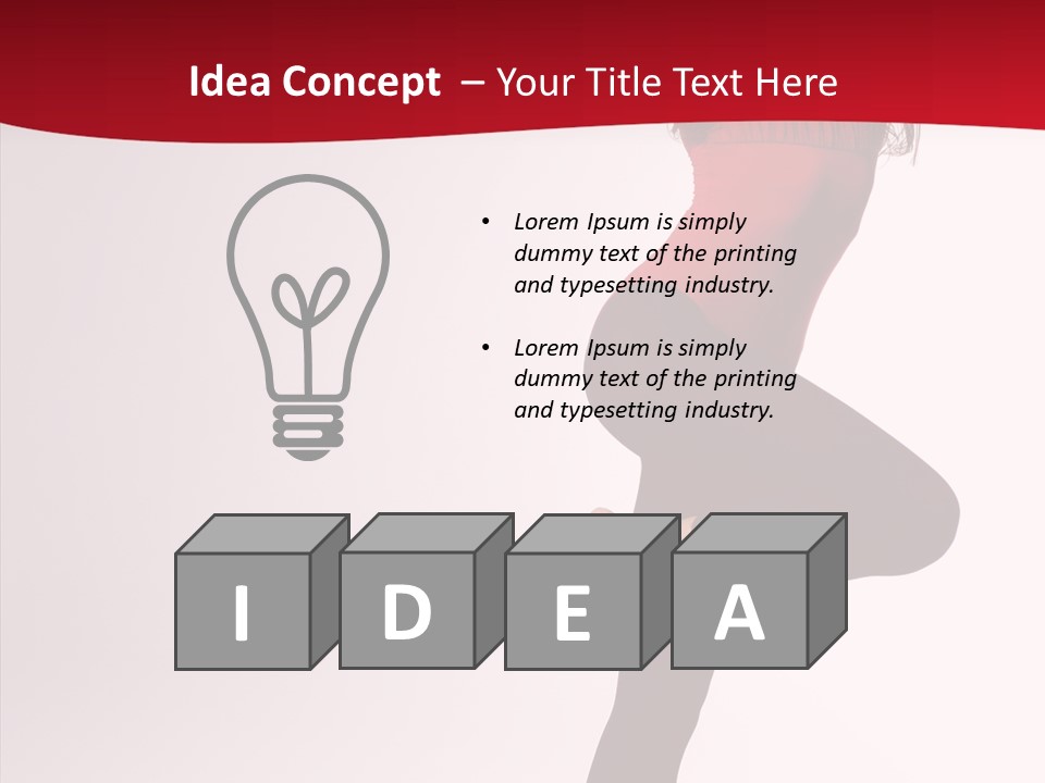 Modern Woman Performance PowerPoint Template