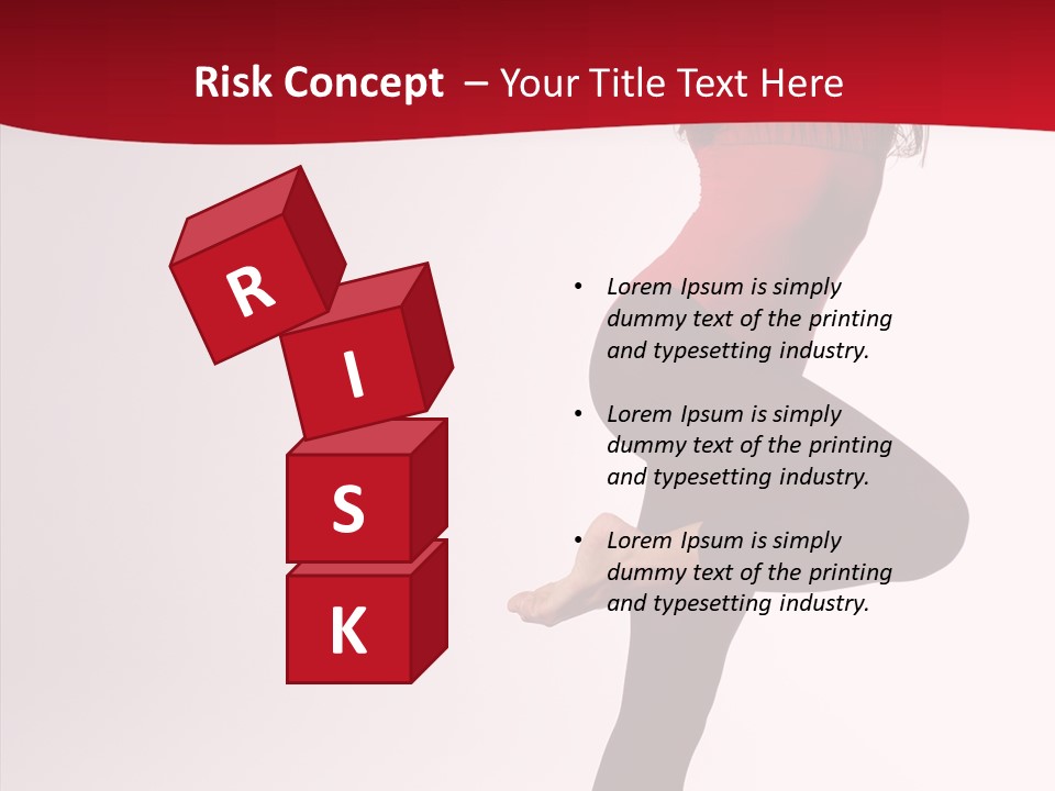 Modern Woman Performance PowerPoint Template