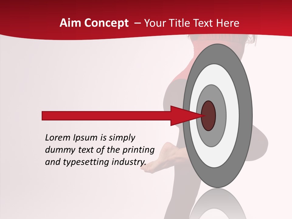 Modern Woman Performance PowerPoint Template