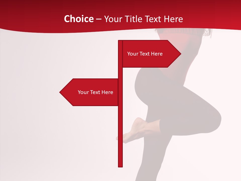 Modern Woman Performance PowerPoint Template