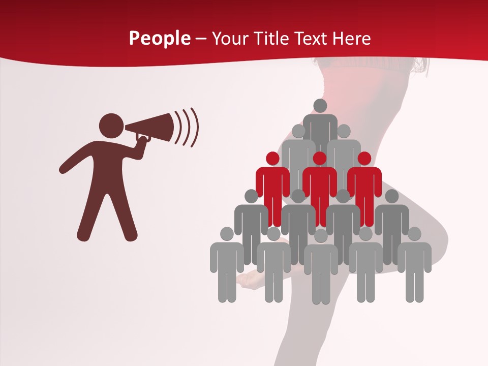 Modern Woman Performance PowerPoint Template