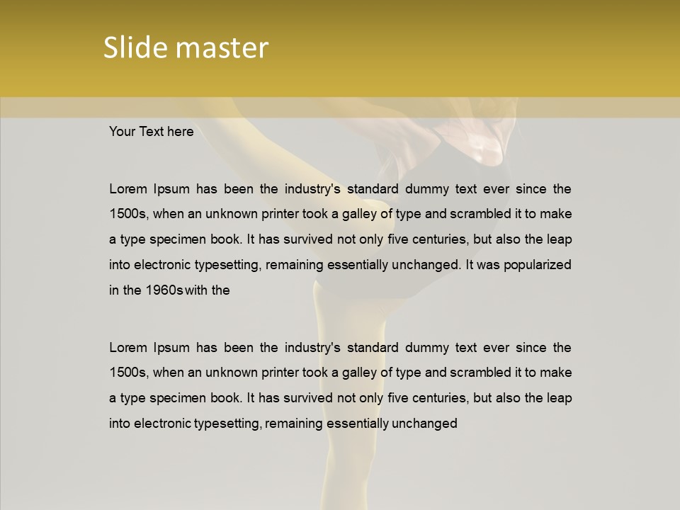 Balance Girl Fashion PowerPoint Template