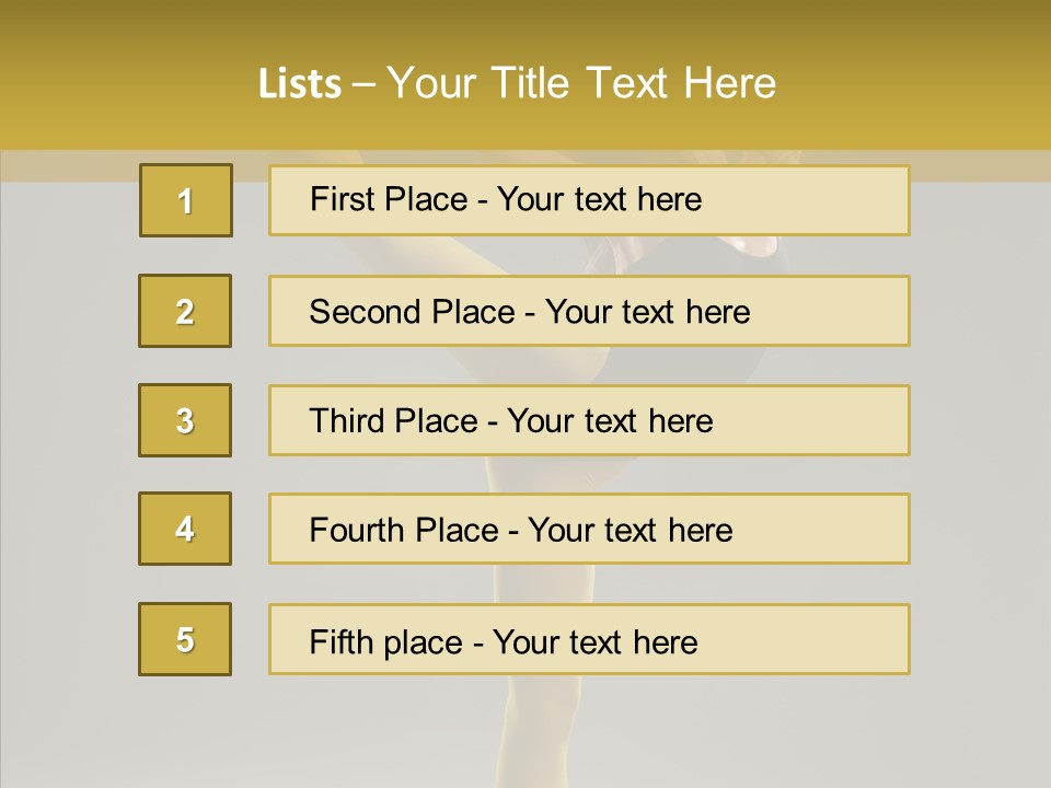 Balance Girl Fashion PowerPoint Template