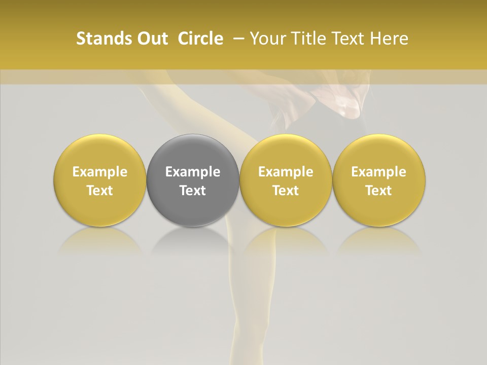 Balance Girl Fashion PowerPoint Template