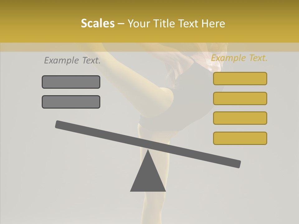 Balance Girl Fashion PowerPoint Template