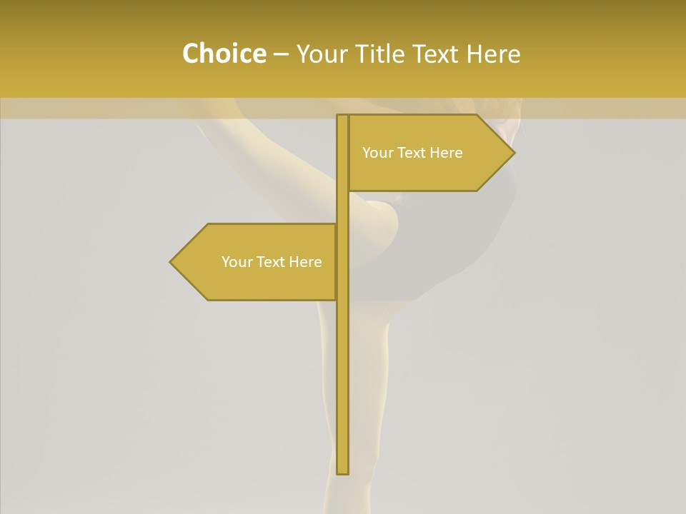 Balance Girl Fashion PowerPoint Template