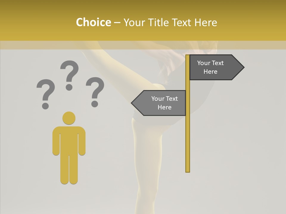 Balance Girl Fashion PowerPoint Template