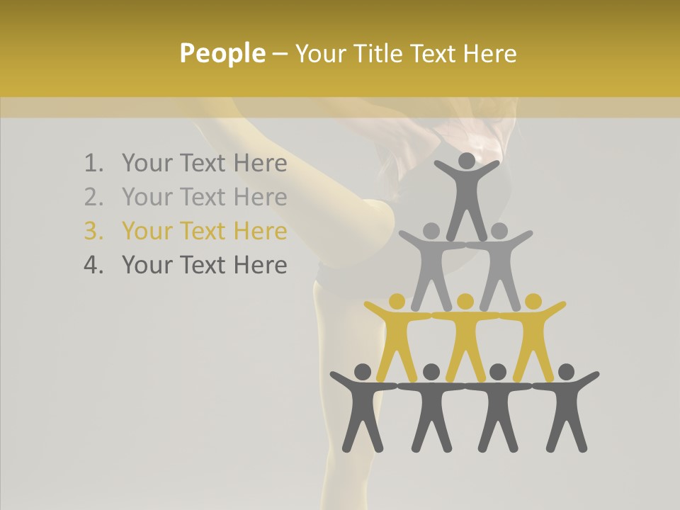 Balance Girl Fashion PowerPoint Template