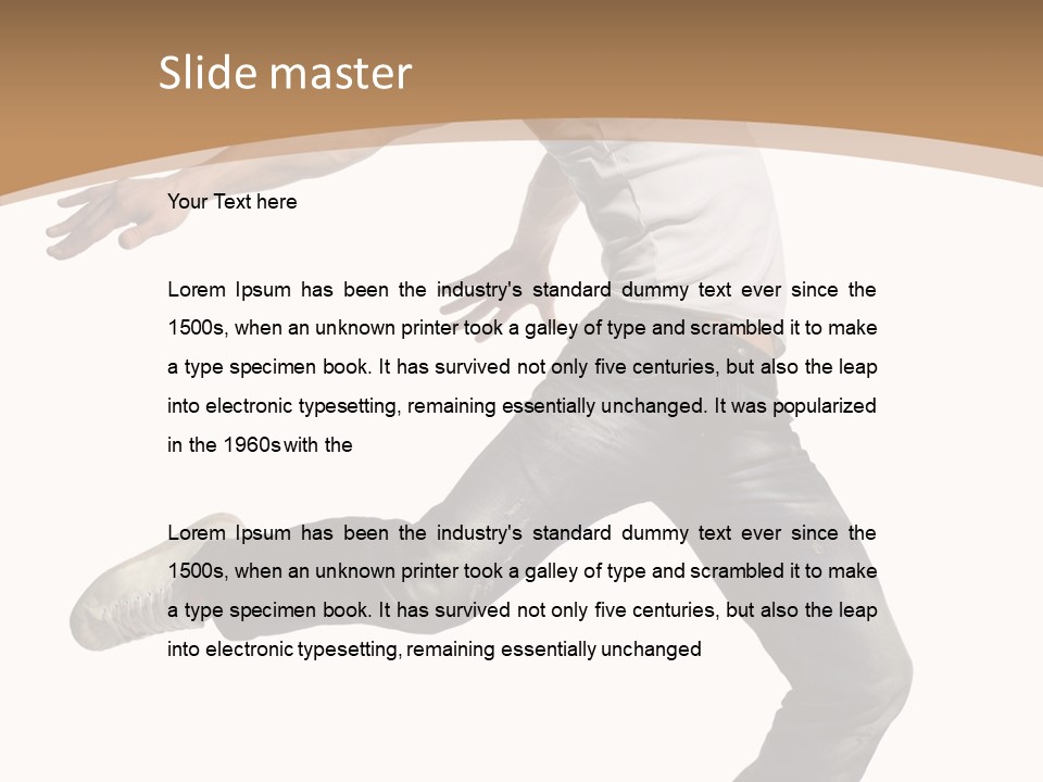 Exercise Dancer Beautiful PowerPoint Template