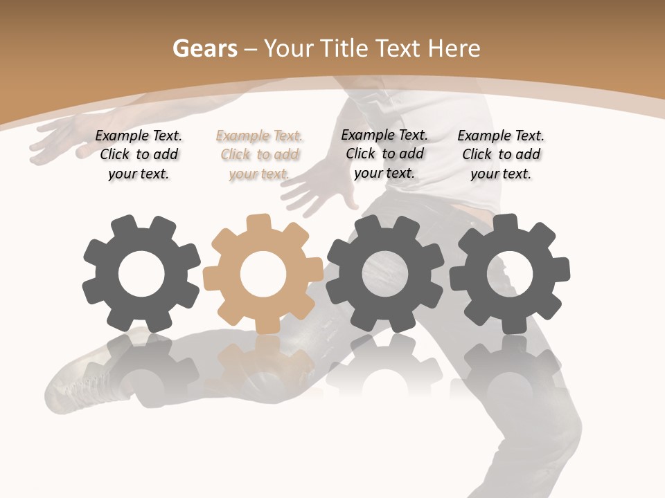 Exercise Dancer Beautiful PowerPoint Template