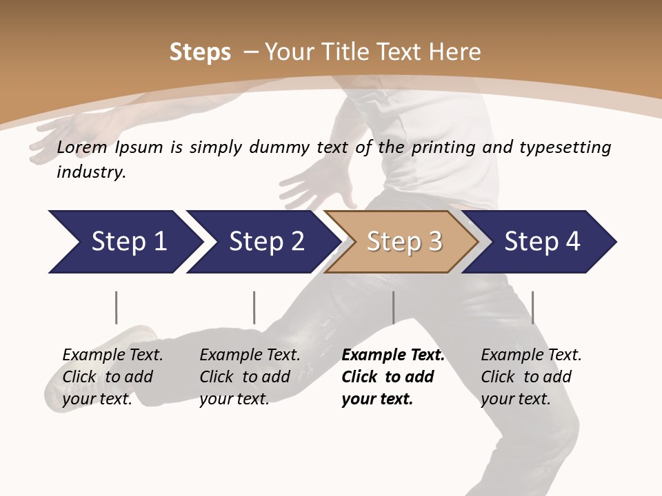 Exercise Dancer Beautiful PowerPoint Template