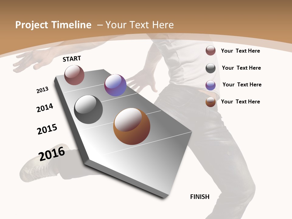 Exercise Dancer Beautiful PowerPoint Template