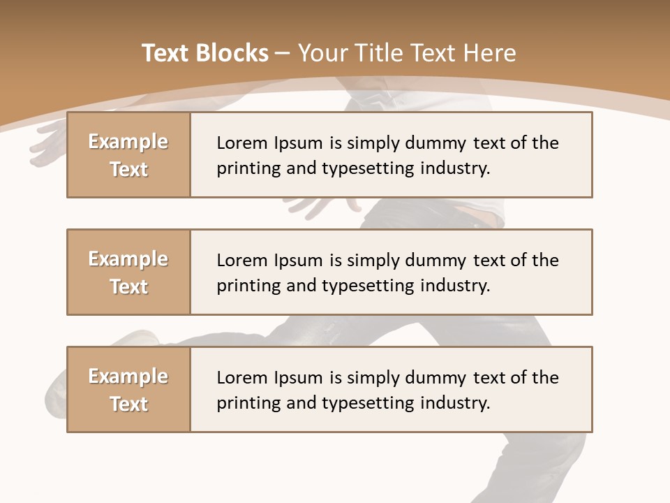 Exercise Dancer Beautiful PowerPoint Template