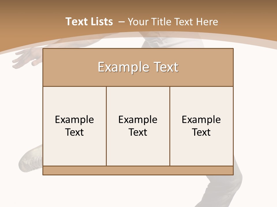Exercise Dancer Beautiful PowerPoint Template