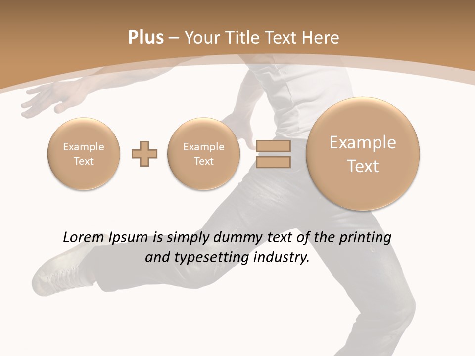 Exercise Dancer Beautiful PowerPoint Template