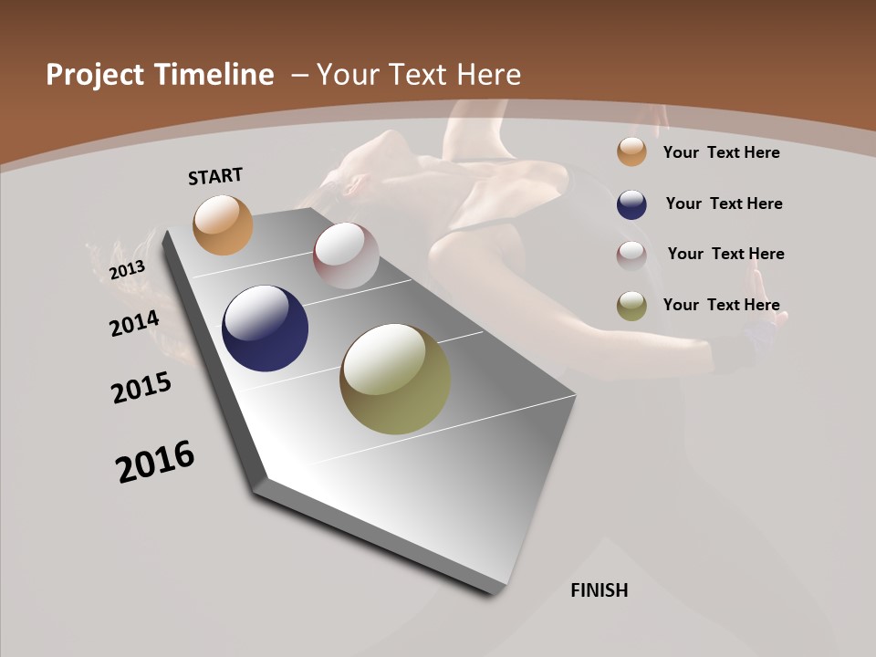 Dance Woman Movement PowerPoint Template