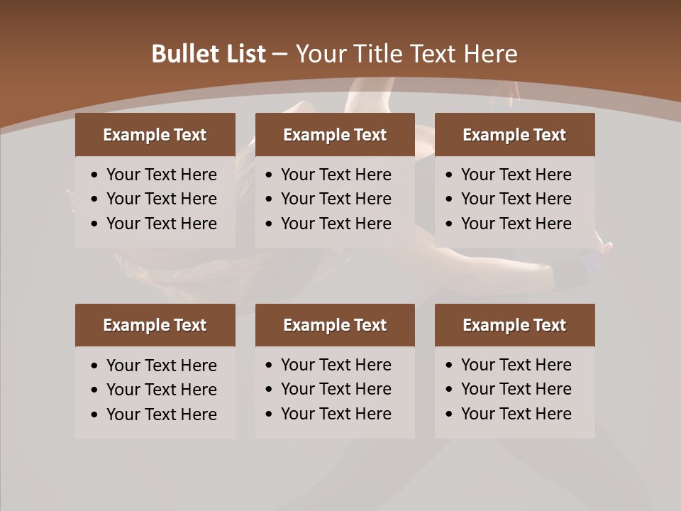 Dance Woman Movement PowerPoint Template