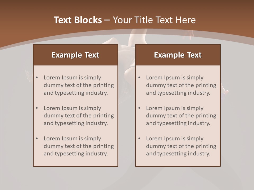 Dance Woman Movement PowerPoint Template