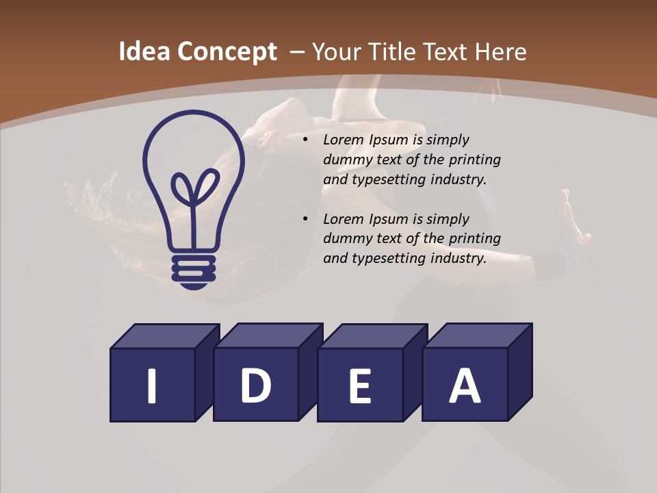 Dance Woman Movement PowerPoint Template