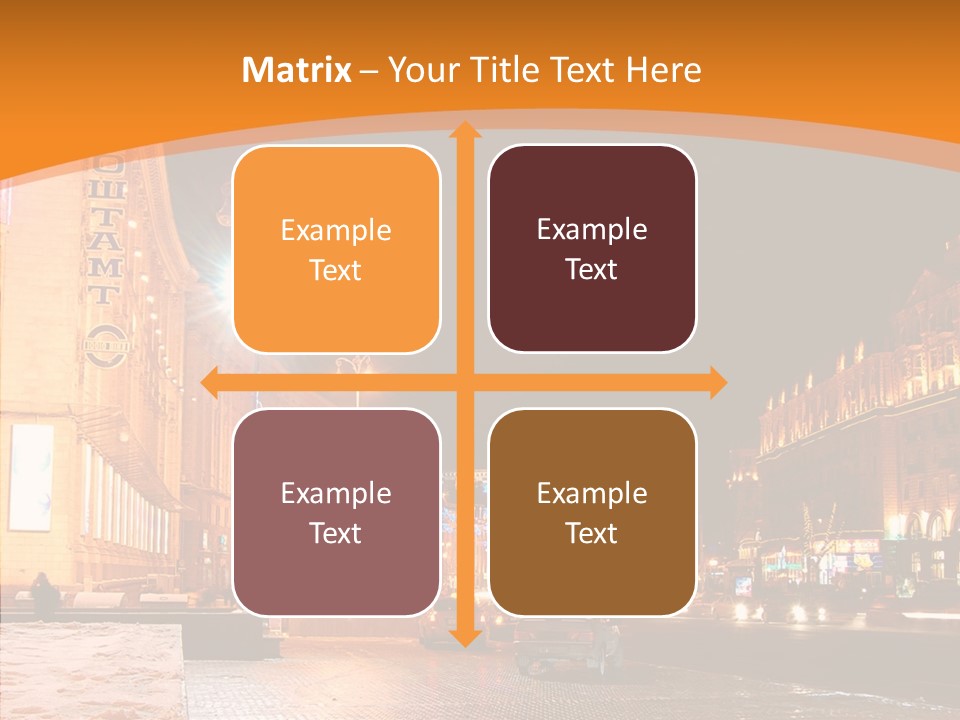 Ukrainian Street Square PowerPoint Template