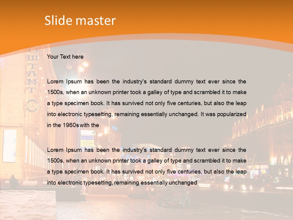 Ukrainian Street Square PowerPoint Template