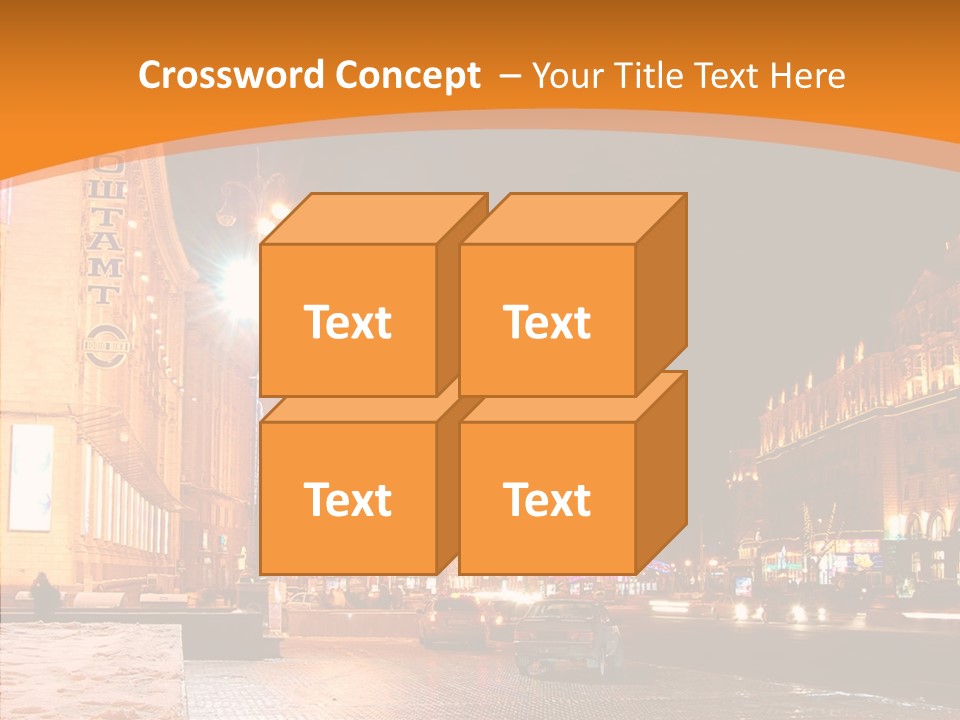 Ukrainian Street Square PowerPoint Template
