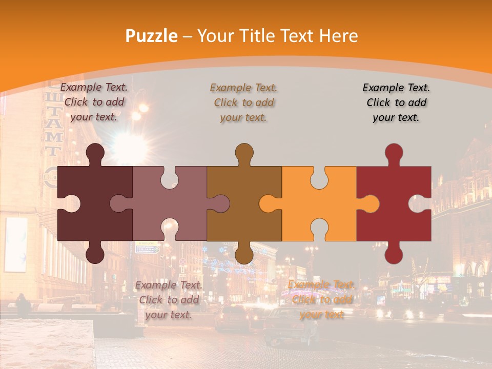 Ukrainian Street Square PowerPoint Template
