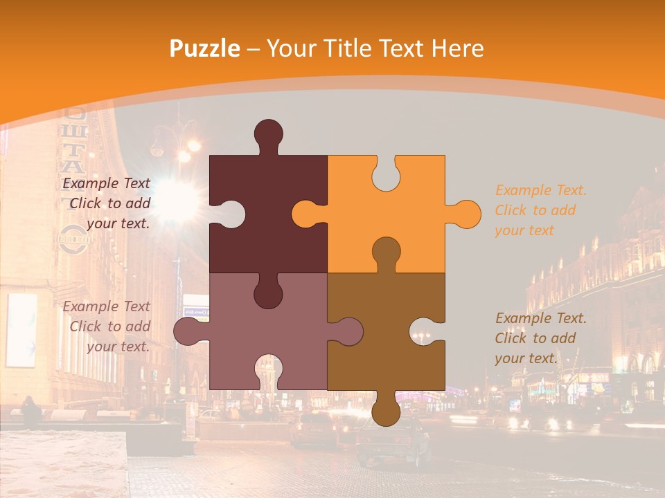 Ukrainian Street Square PowerPoint Template