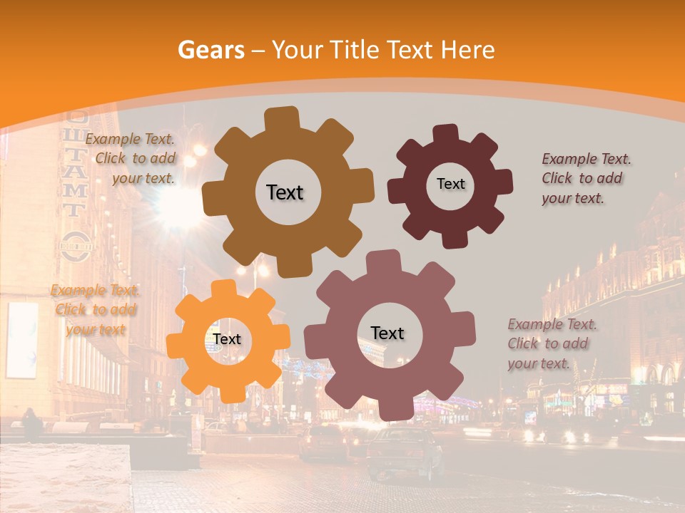 Ukrainian Street Square PowerPoint Template