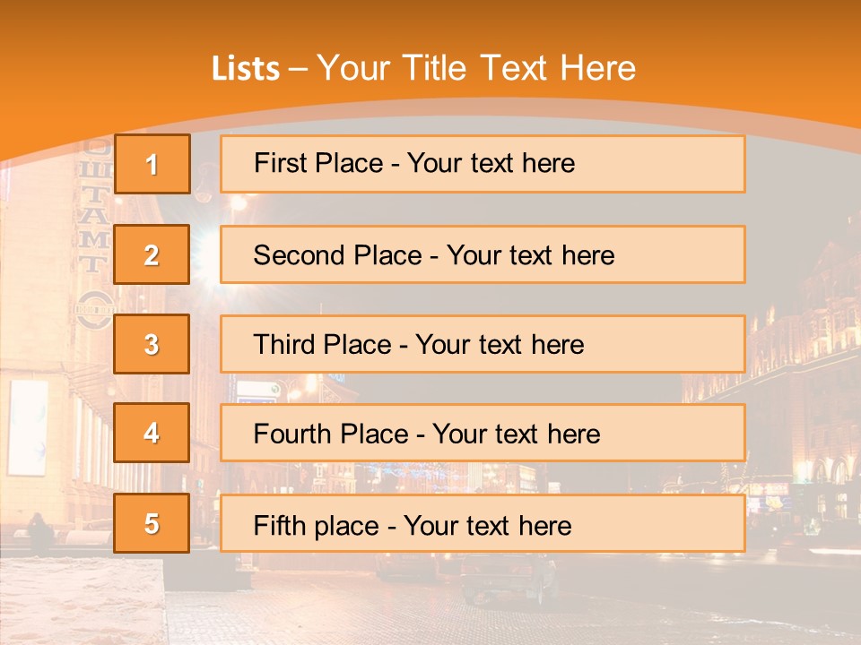 Ukrainian Street Square PowerPoint Template