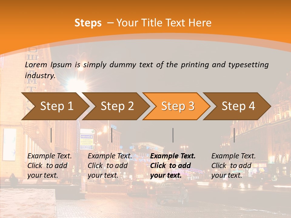 Ukrainian Street Square PowerPoint Template