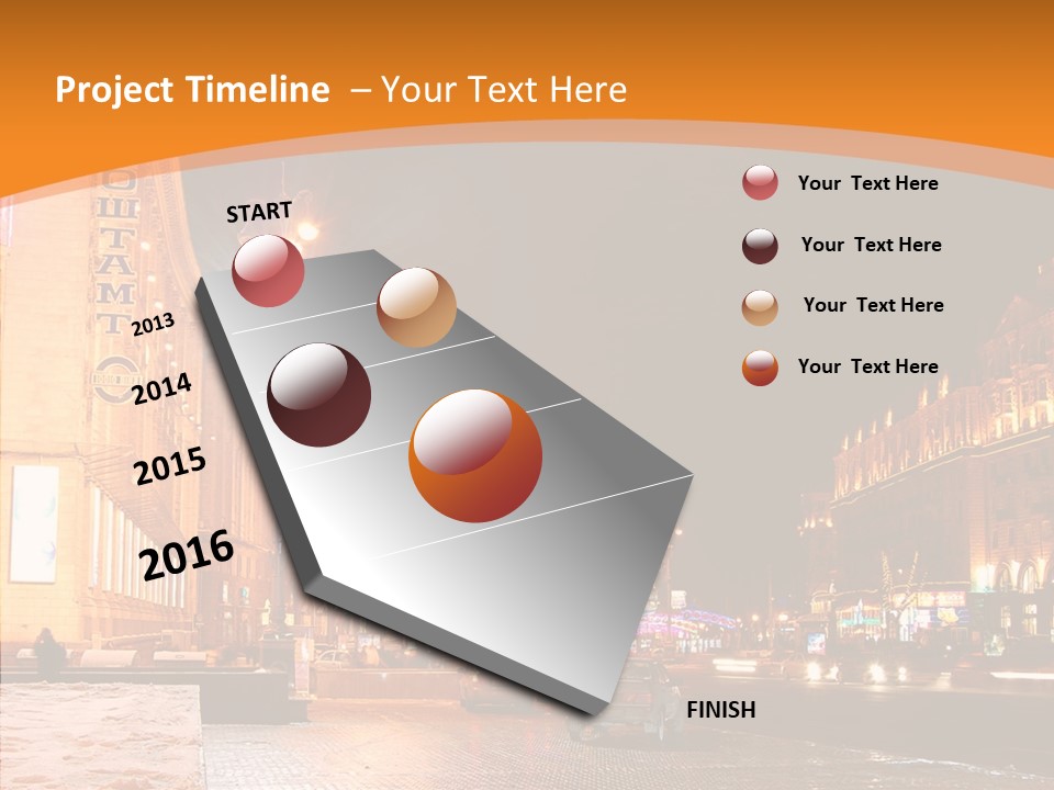 Ukrainian Street Square PowerPoint Template