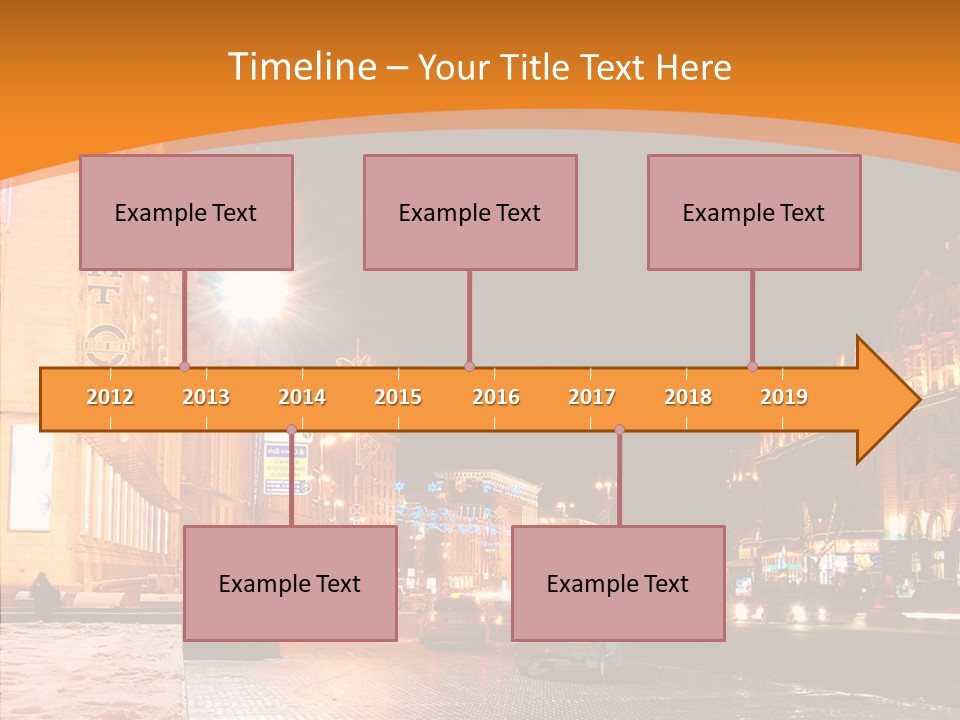 Ukrainian Street Square PowerPoint Template