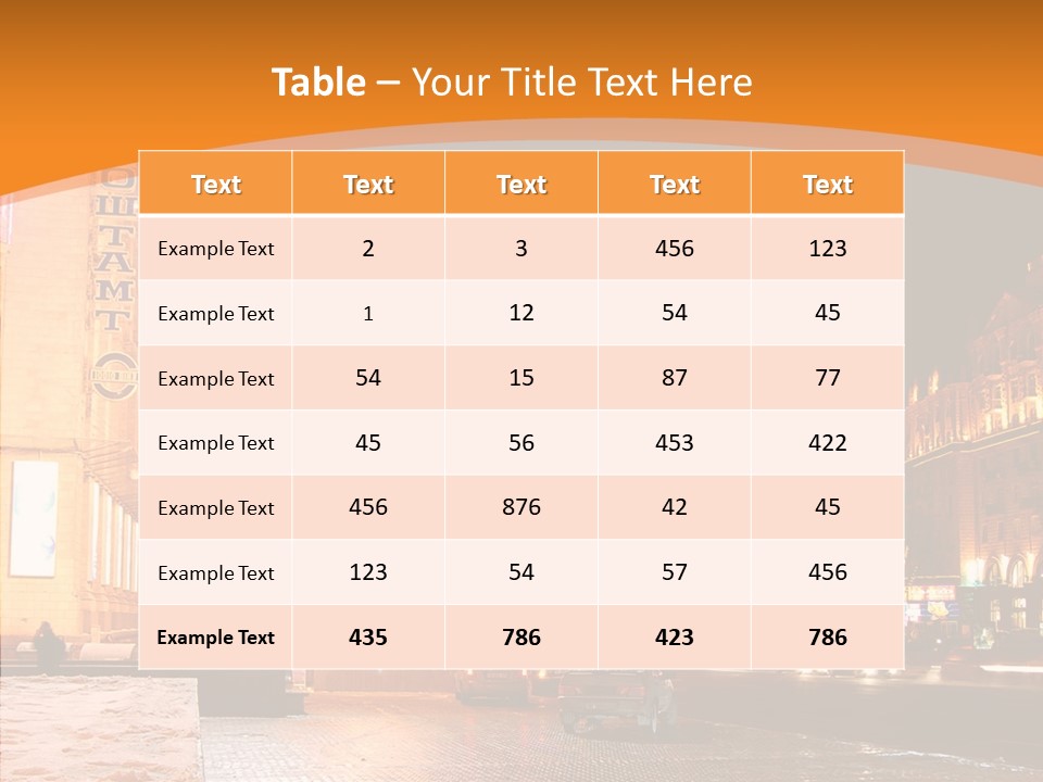 Ukrainian Street Square PowerPoint Template