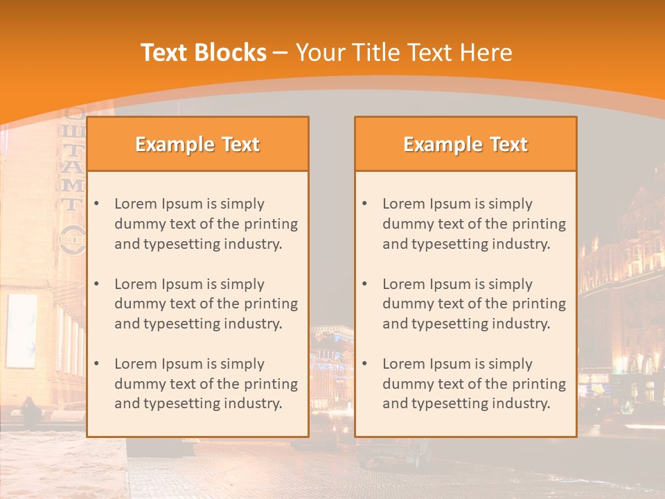 Ukrainian Street Square PowerPoint Template