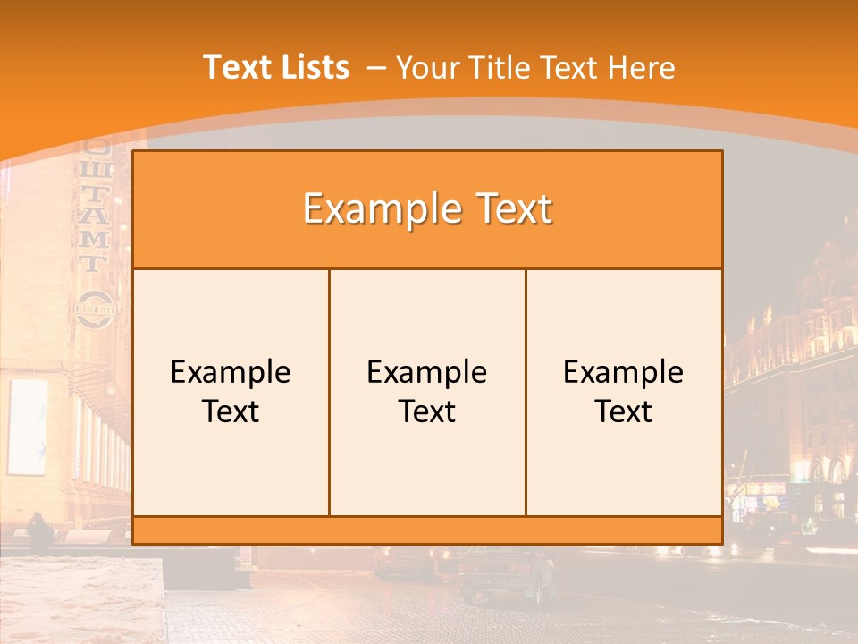 Ukrainian Street Square PowerPoint Template