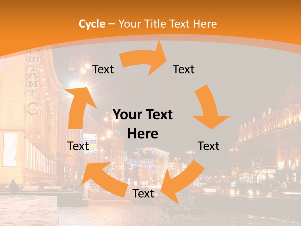 Ukrainian Street Square PowerPoint Template