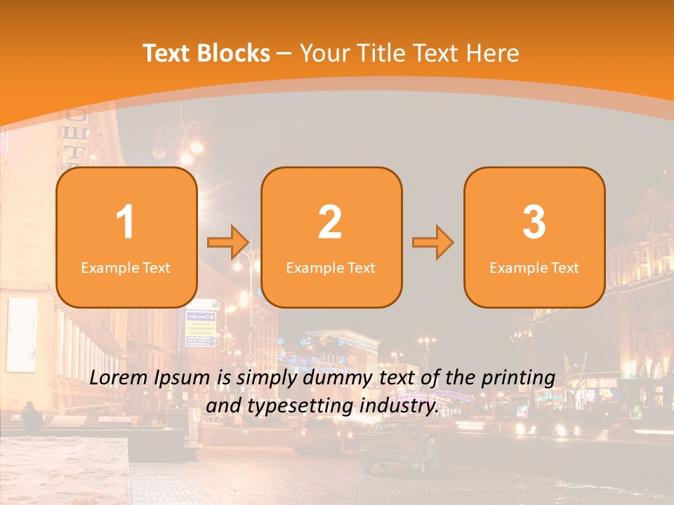 Ukrainian Street Square PowerPoint Template
