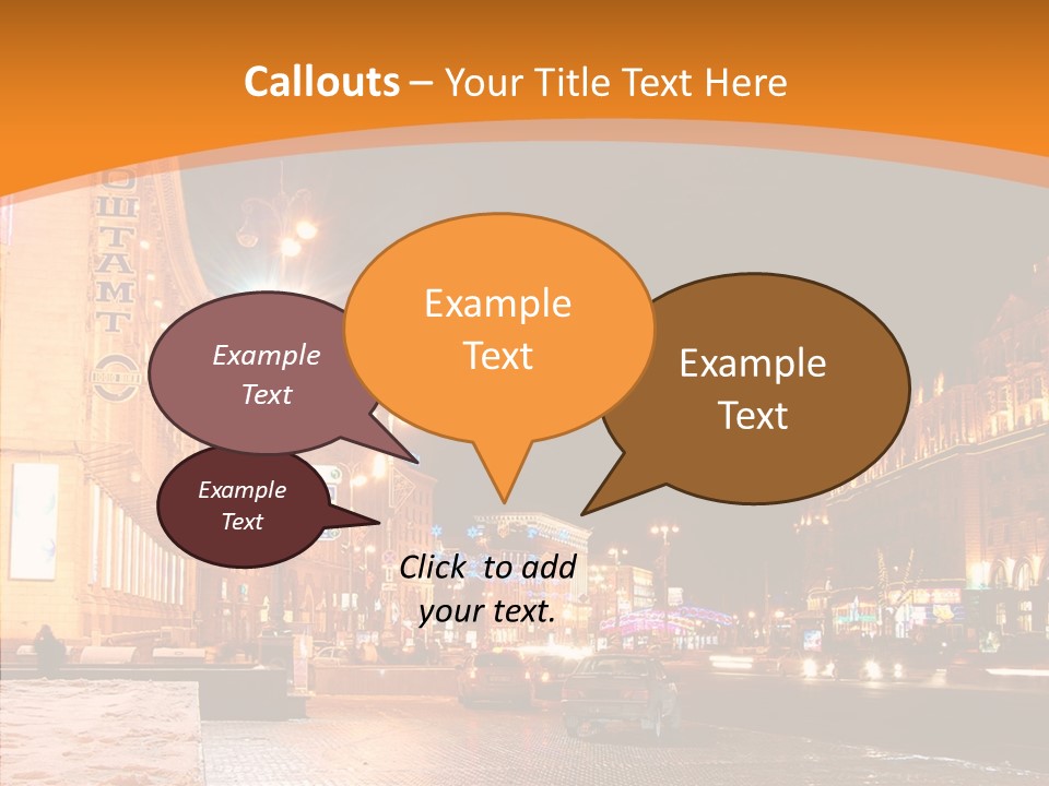 Ukrainian Street Square PowerPoint Template