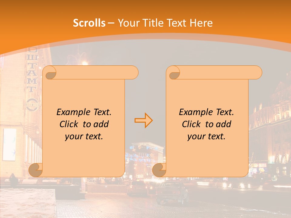 Ukrainian Street Square PowerPoint Template