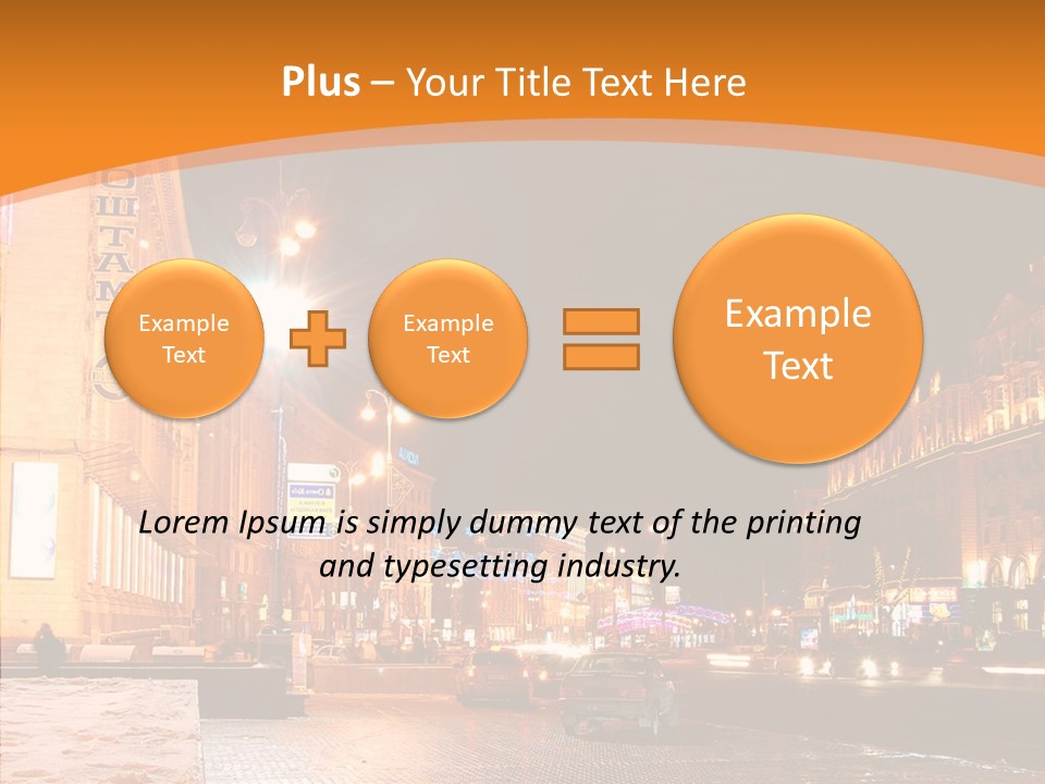 Ukrainian Street Square PowerPoint Template