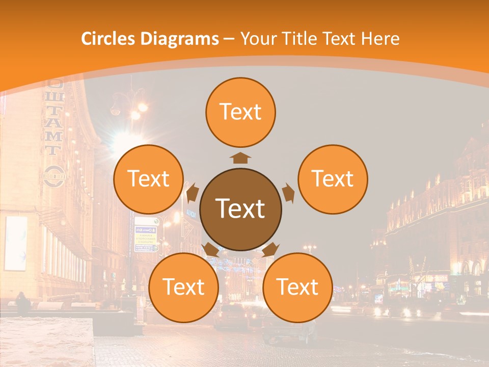 Ukrainian Street Square PowerPoint Template
