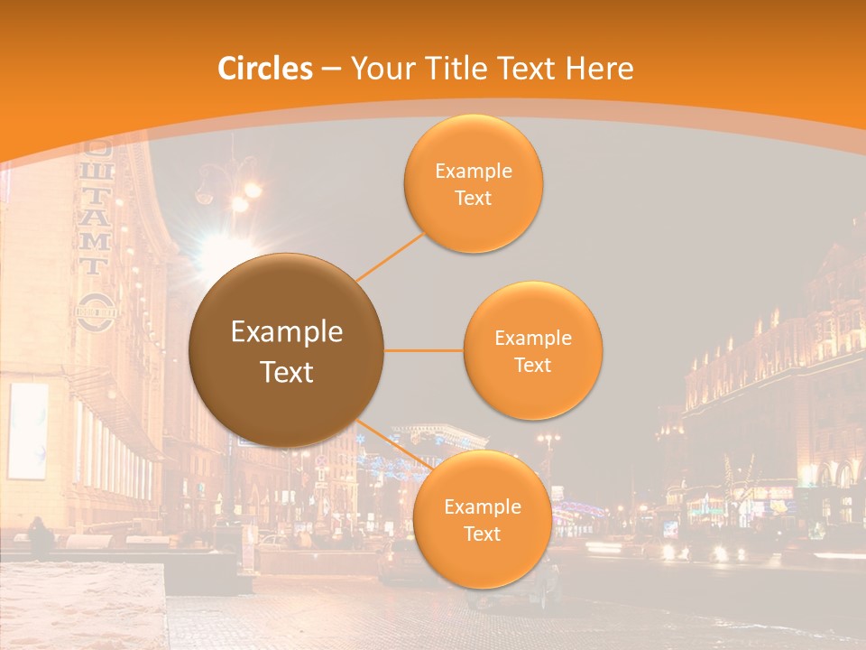 Ukrainian Street Square PowerPoint Template