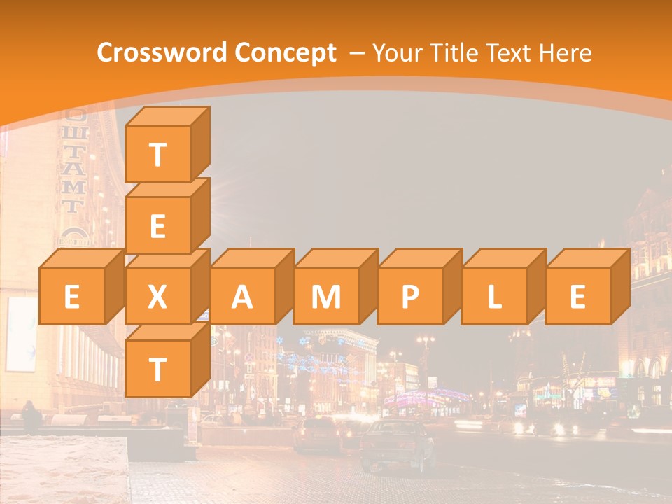 Ukrainian Street Square PowerPoint Template
