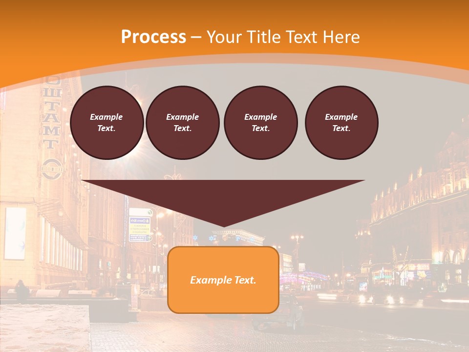 Ukrainian Street Square PowerPoint Template